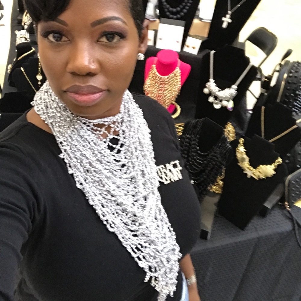 Silver scarf